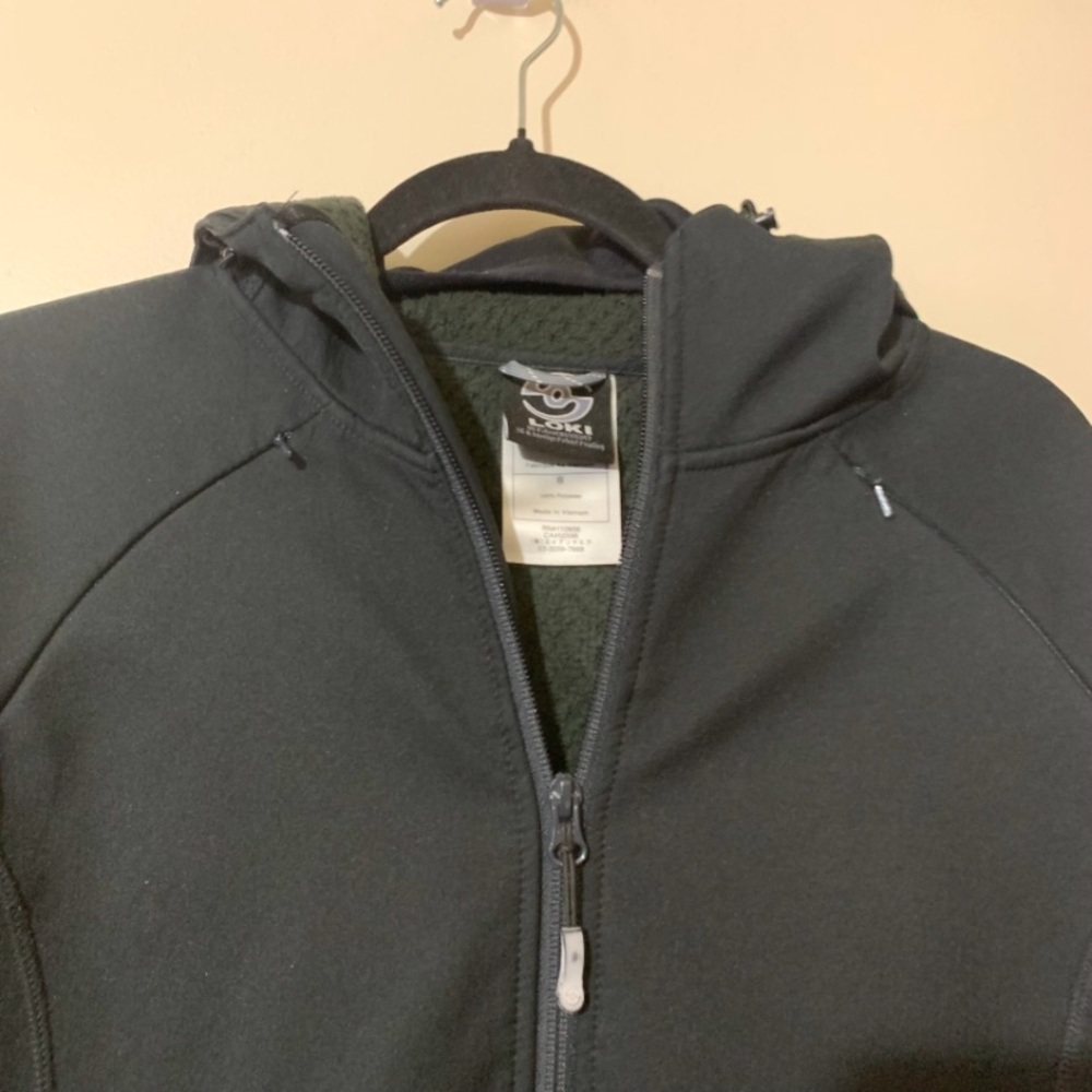 Loki Black Softshell Mountain Jacket Size Small - image 5